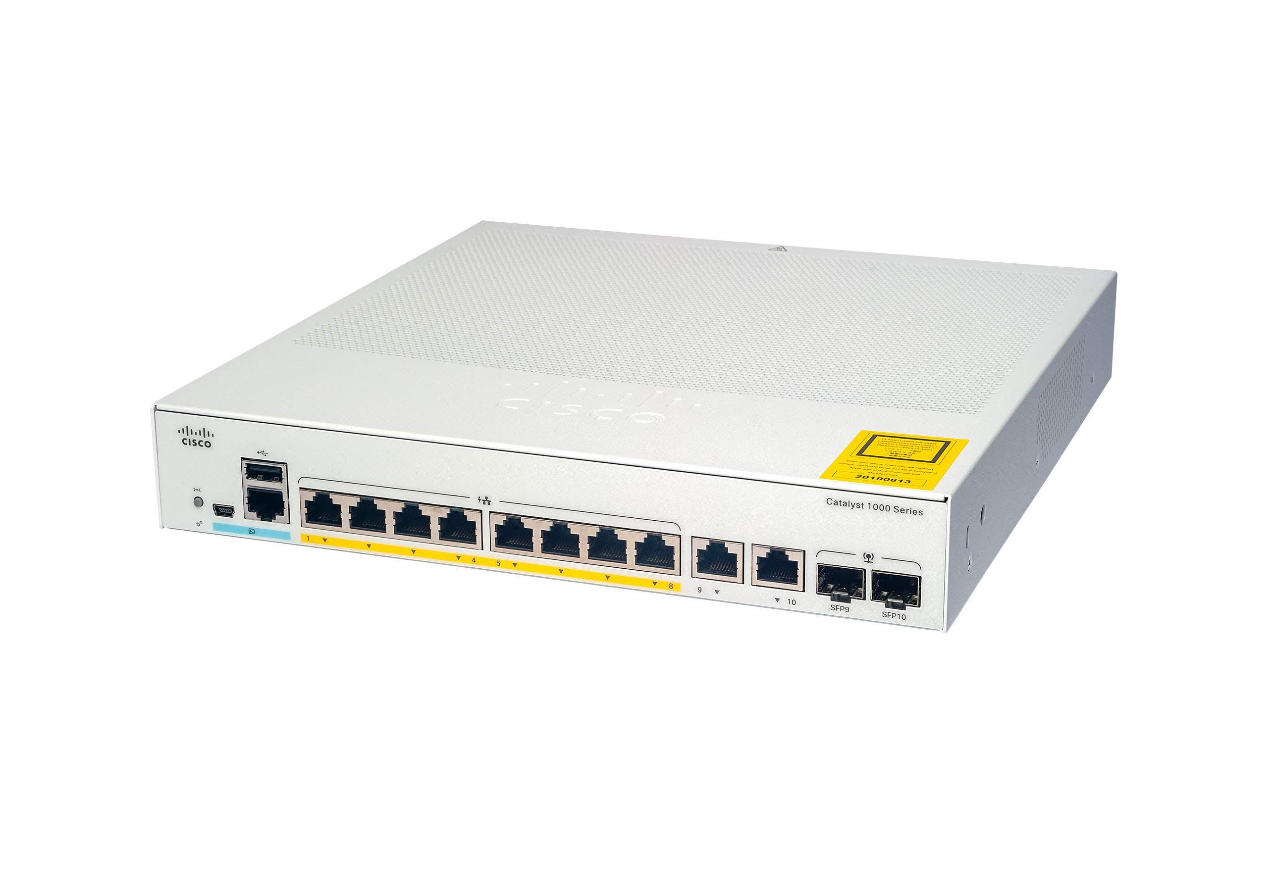 Switch Cisco C1000-8P-2G-L, 8 porturi 10 / 100 / 1000 MBs