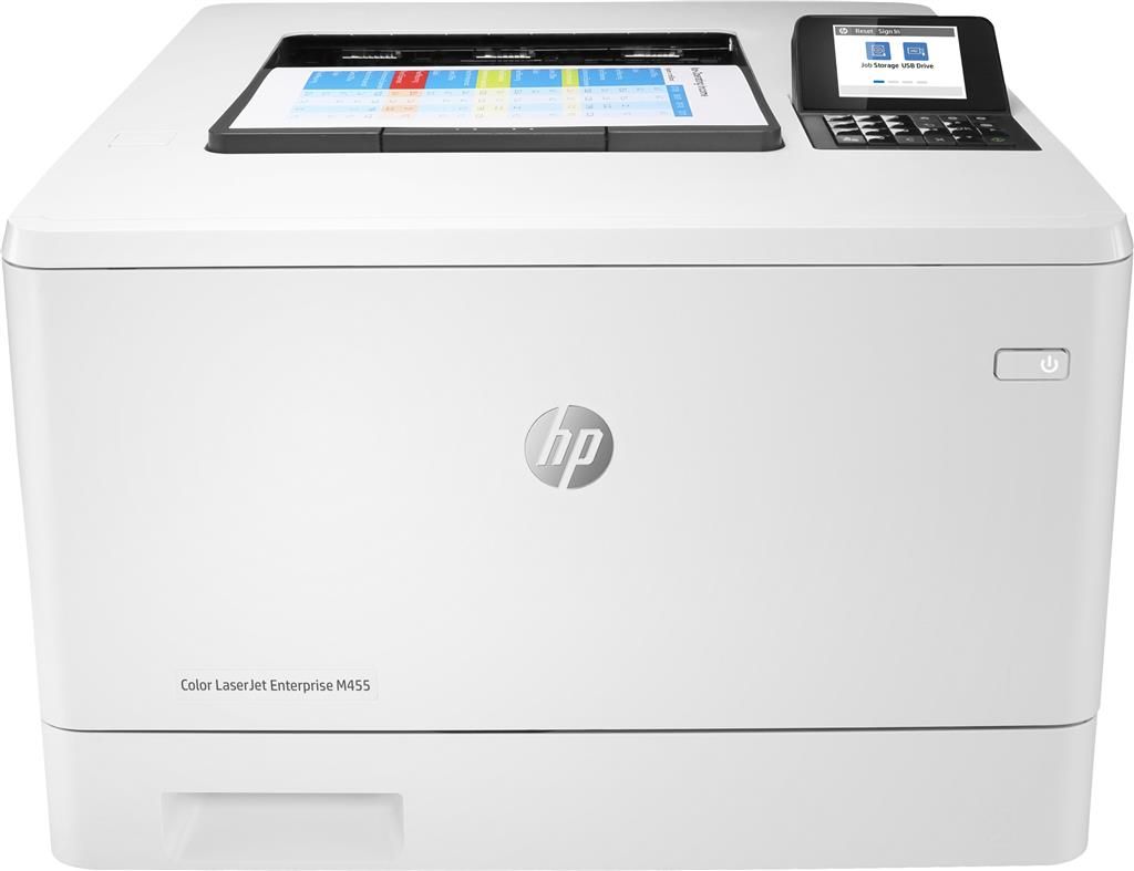 Imprimanta multifunctionala laser color HP M455dn, A4, duplex, USB 2.0, Wi-Fi, 27 ppm negru, 27 ppm color