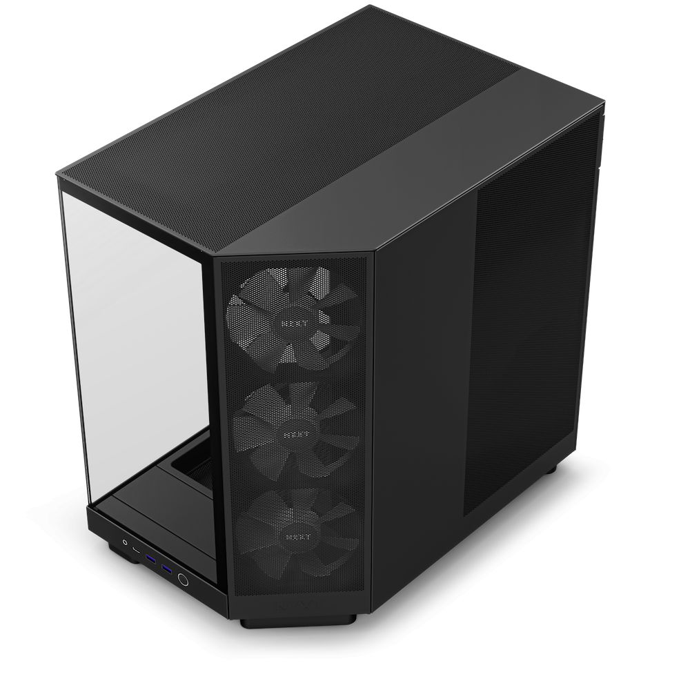 H6 Flow RGB, Compact Dual-chamber, MiddleTower, Negru_2