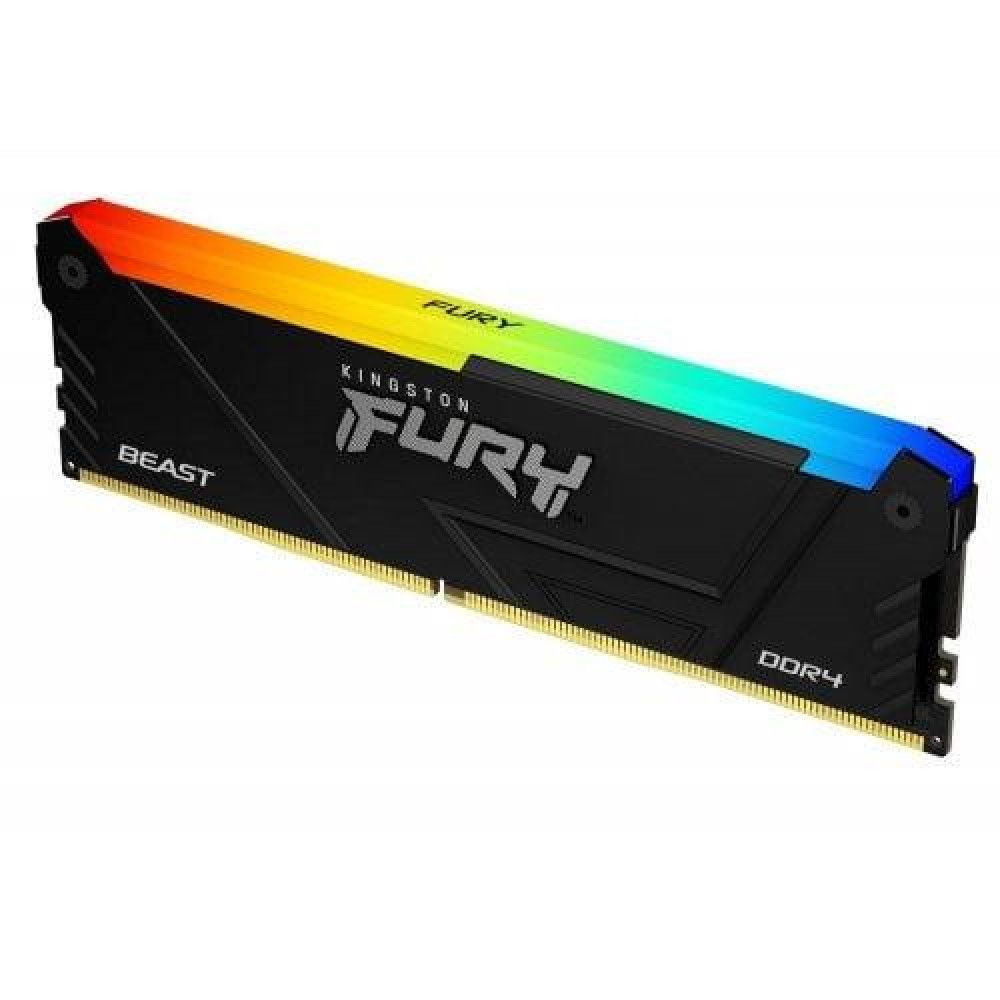 Memorie RAM Kingston Fury Beast, DIMM, DDR4, 16GB, 3200MHz, CL16, 1.35V, RGB_1
