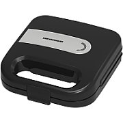 Sandwich maker Heinner SM-K750FSBK, putere: 750W, capacitate: 2 sandwich-uri, placi sandwich fixe anti-aderente, indicator luminos ON si  gata de folosire , protectie supraincalzire, maner rece, spatiu depozitare cablu alimentare, negru