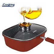 TIGAIE DUBLA ALUMINIU 30x12.5CM,CALABRIA, COOKING BY HEINNER