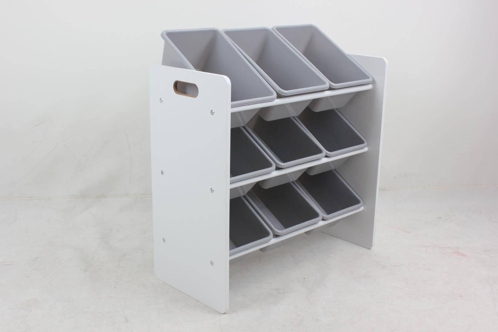 Raft depozitare cu 9 cosuri colorate