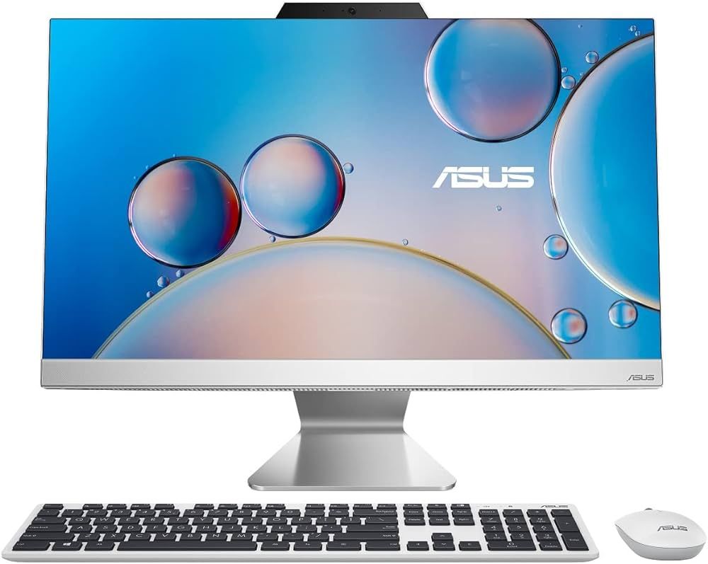 All-in-One ASUS ExpertCenter E3, E3402WBAK-BA339M, 23.8-inch, FHD (1920 x 1080) 16:9, Intel® Core™ i3-1215U Processor 1.2 GHz (10M Cache, up to 4.4 GHz, 6 cores), 8GB DDR4 SO-DIMM, 256GB M.2 NVMe™ PCIe® 3.0 SSD, Built-in microphone Built-in speakers SonicMaster, 720p HD camera, 1x DC-in, 1x RJ45_1