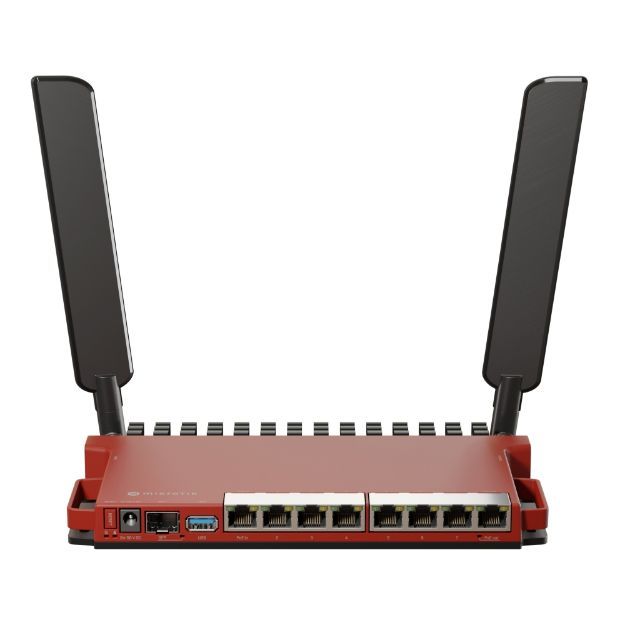 Mikrotik router wireless L009UiGS-2HaxD-IN, Procesor: 800Mhz, Memorie: 512mb RAM, 128Mb NAND, Interfata: 8 x 10/100/1000Mbps, 1 x SFP, Dimesiuni: 220x125x22mm, Licenta RouterOS: L5, 2 x antene externe 4DBI._2