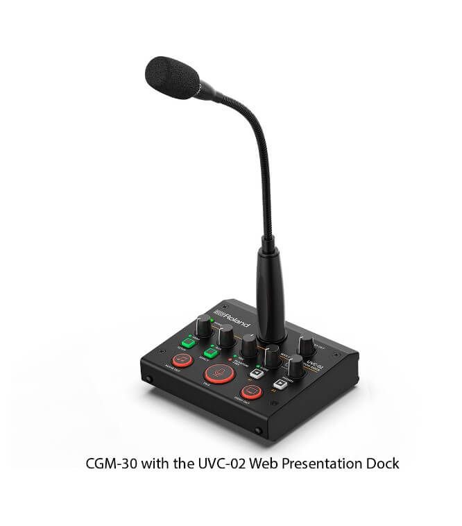 Roland CGM-30, Microfon profesional cu iesire XLR, pentru aplicatii de videoconferinta, productie video & audio LIVE_1