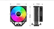 COOLER PCCOOLER, skt. universal, racire cu aer, vent. 120mm, 400 - 1800 RPM, LED RGB,  PALADIN EX400S  (timbru verde 0.8 lei)