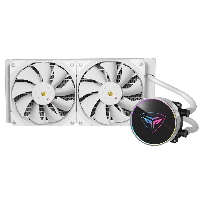 COOLER PCCOOLER, skt. universal, racire cu lichid, vent. 2x120mm, 600-1850RPM,  PD240 WH  (timbru verde 2 lei)