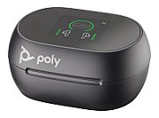 Poly Voyager Free 60+ UC M Carbon Black Earbuds +BT700 USB-C Adapter +Touchscreen Charge Case