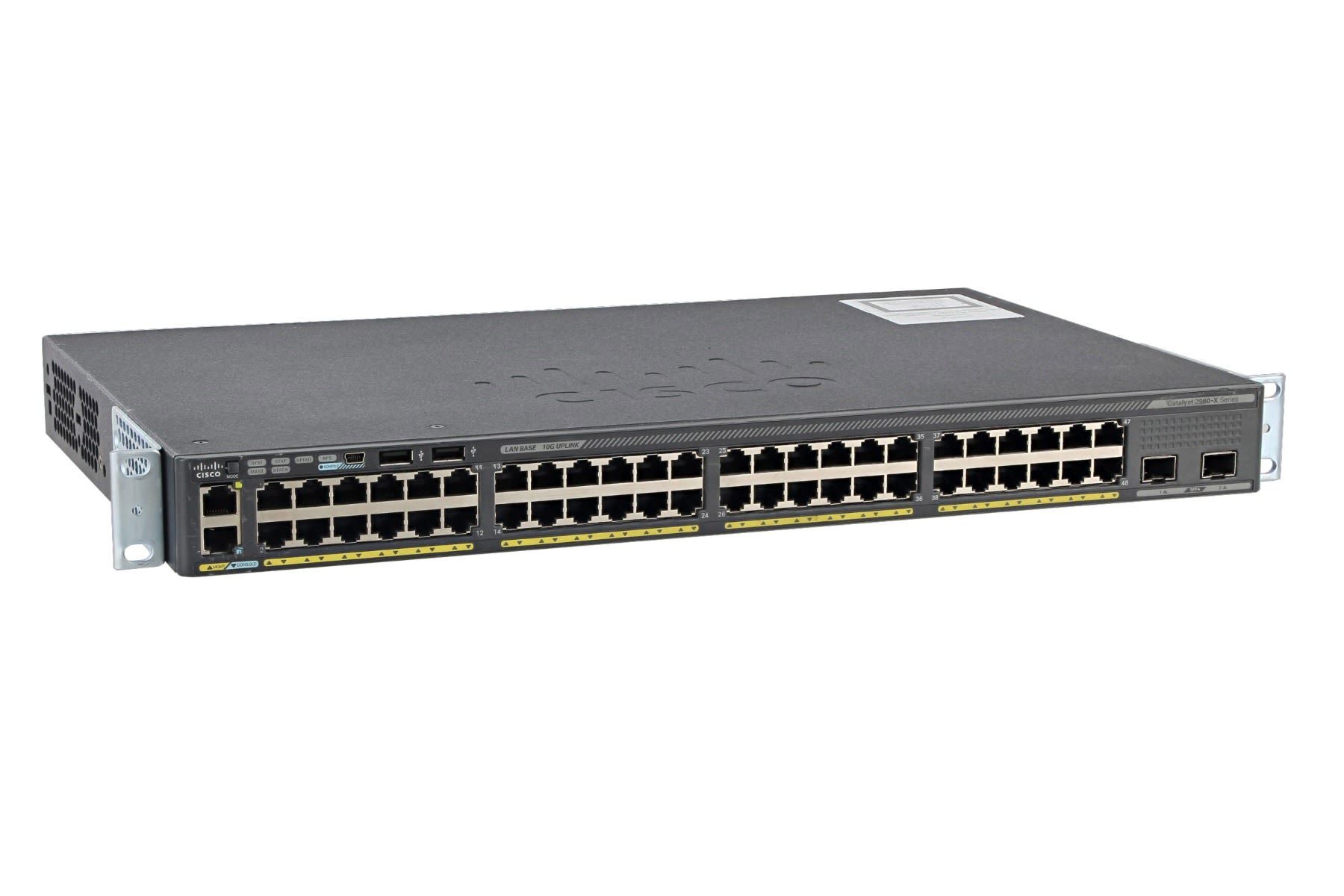 Switch Cisco WS-C2960X-48TD-L, 48 porturi 10/100/1000 Mbps