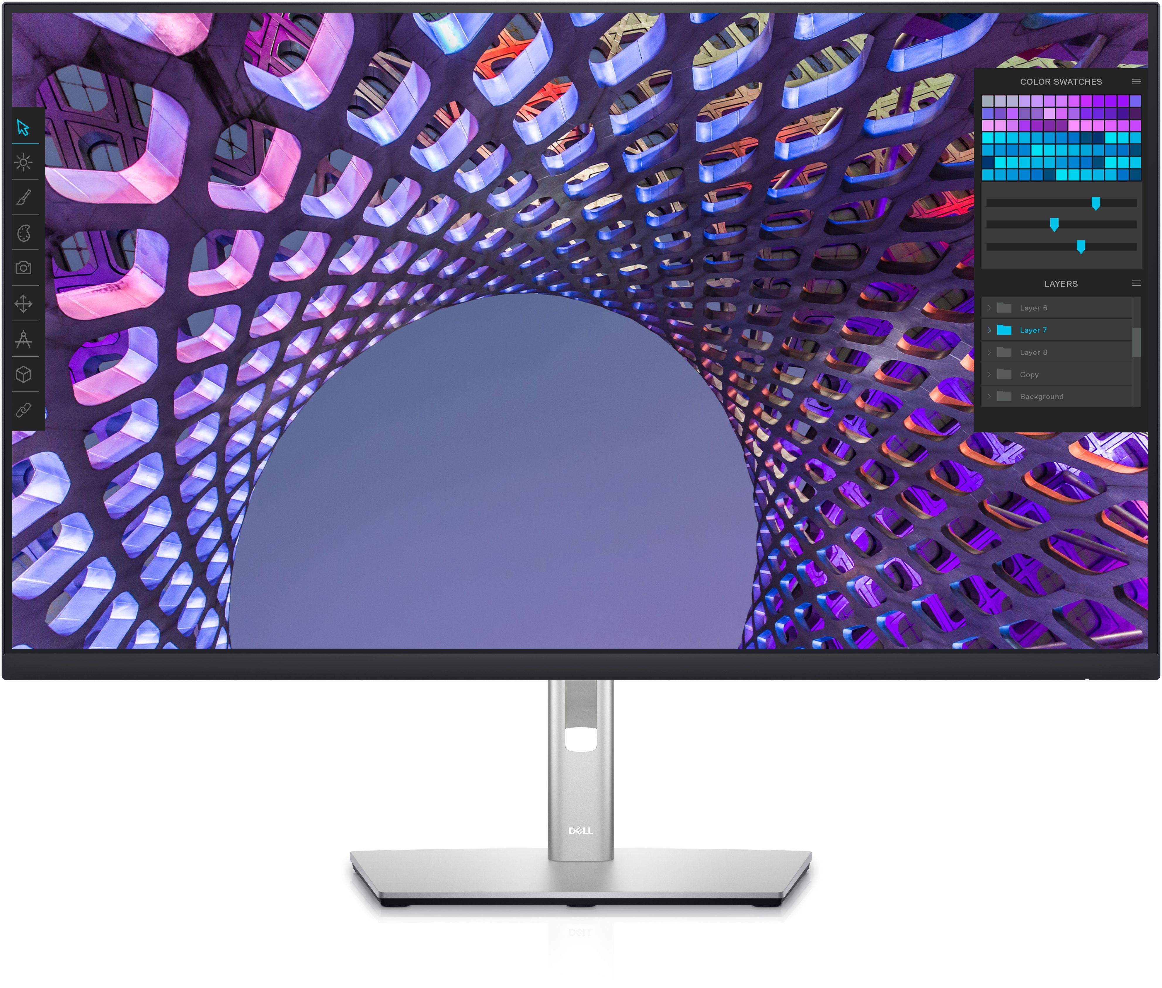 Monitor 31.5 inch LED Dell P3223QE 3840 x 2160 pixeli, 60 Hz, 5 ms, Negru/Argintiu