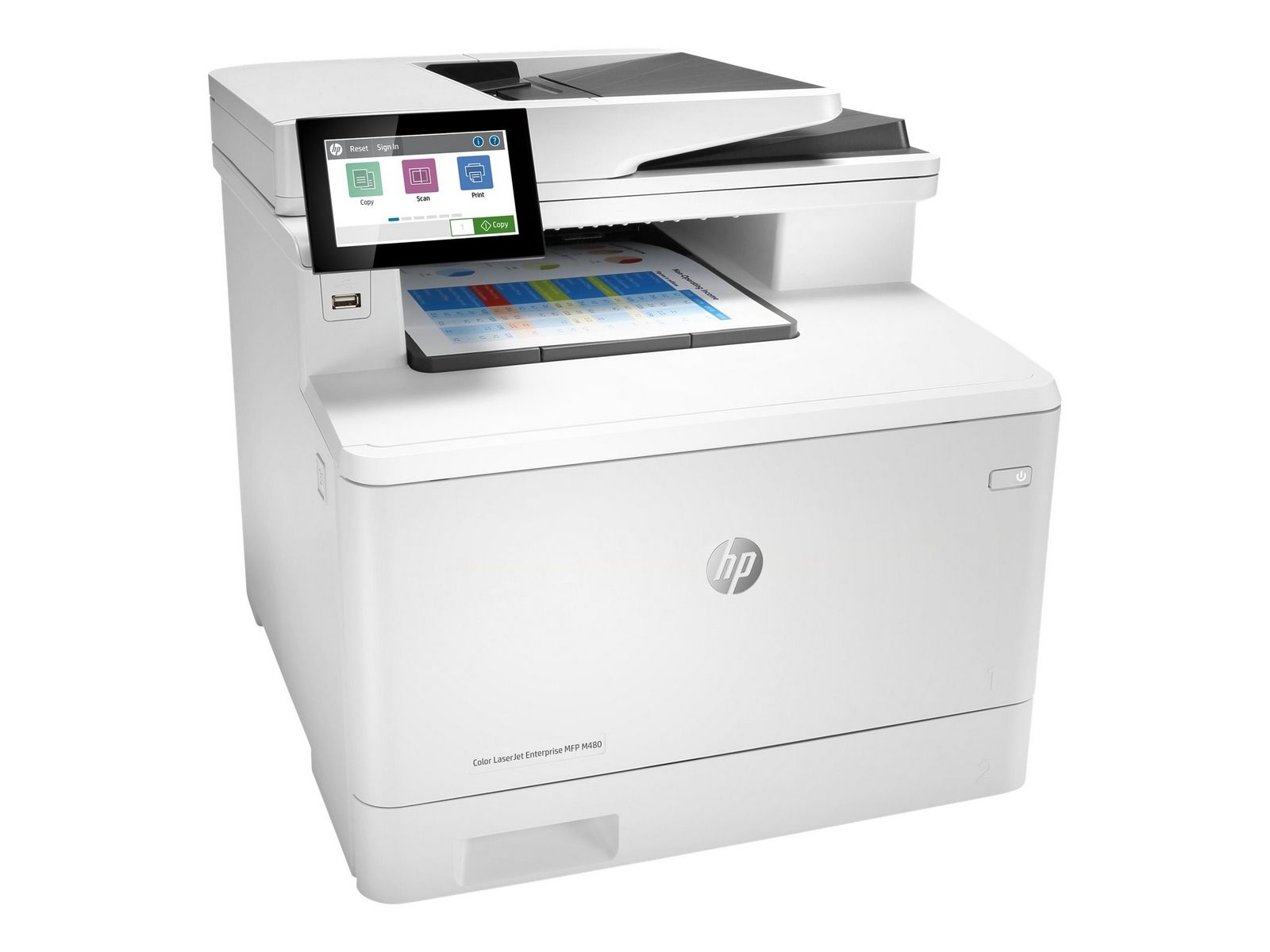 HP Color LaserJet Enterprise MFP M480f - Laser - Colour printing - 600 x 600 DPI - A4 - Direct printing - White - Black (3QA55A#B19)_3