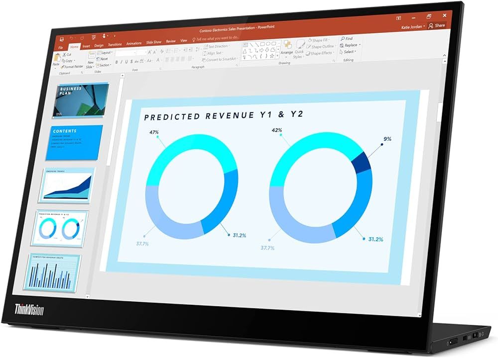 Lenovo Lenovo ThinkVision M14d 35.6 cm (14 ) 2240 x 1400 pixels 2.2K LED Black
