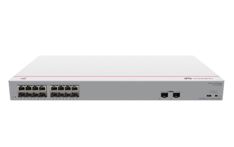 Huawei Huawei Switch S110-16LP2SR (16*GE ports(124W PoE+), 2*GE SFP ports, AC power)