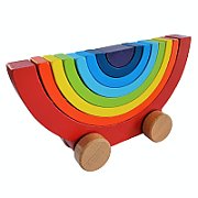 PUZZLE CURCUBEU DIN LEMN, 21 DE PIESE