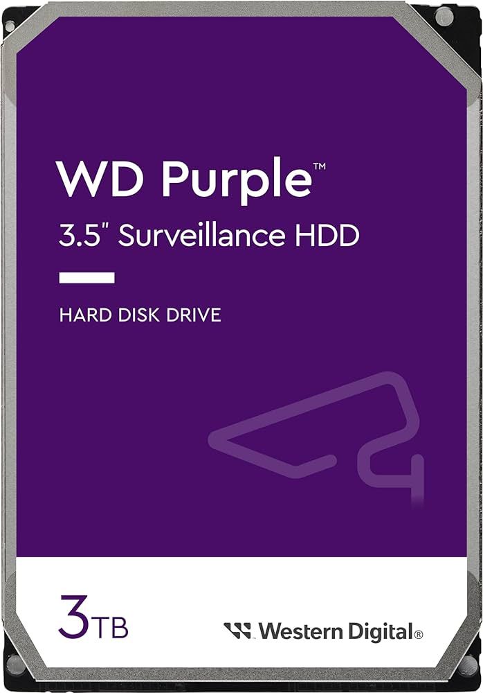 HDD intern WD, 3.5 , 3TB, PURPLE, SATA3, IntelliPower (5400rpm),  64MB, Surveillance