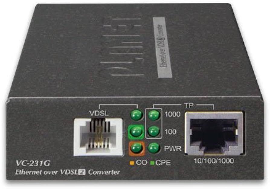 PLANET VC-231G network media converter 1000 Mbit/s Black_1