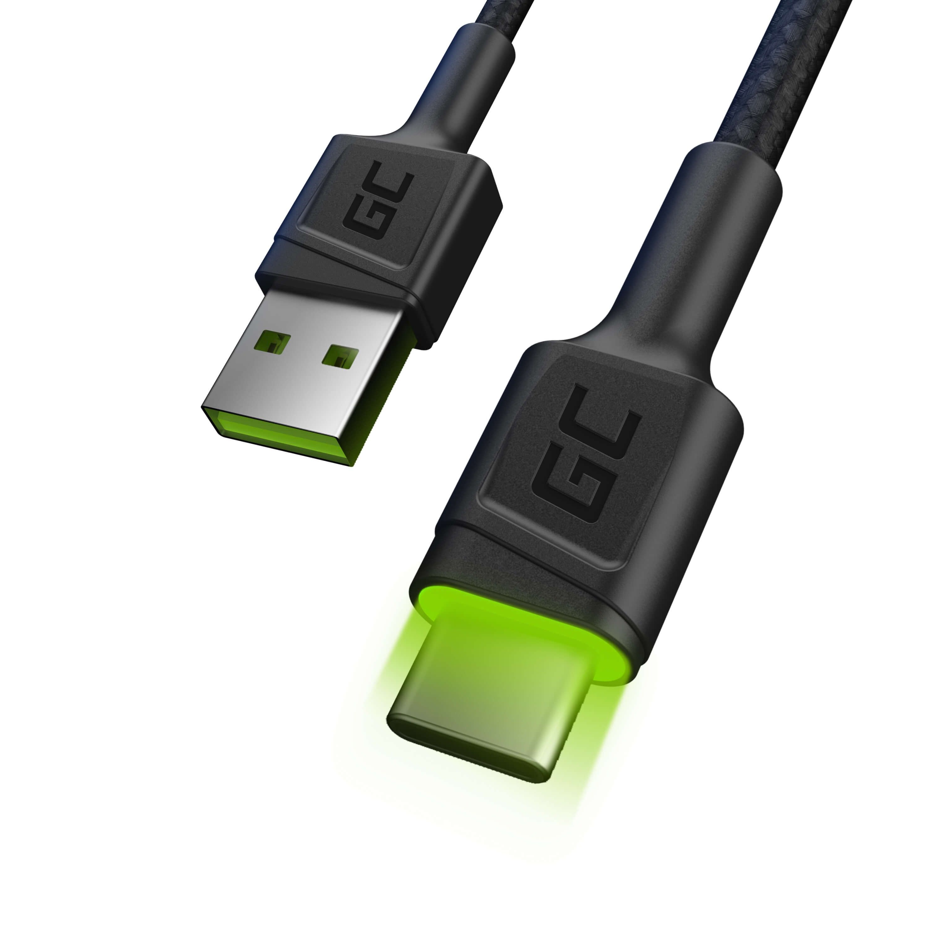 Green Cell KABGC06 cabluri USB 1,2 m USB A USB C Negru