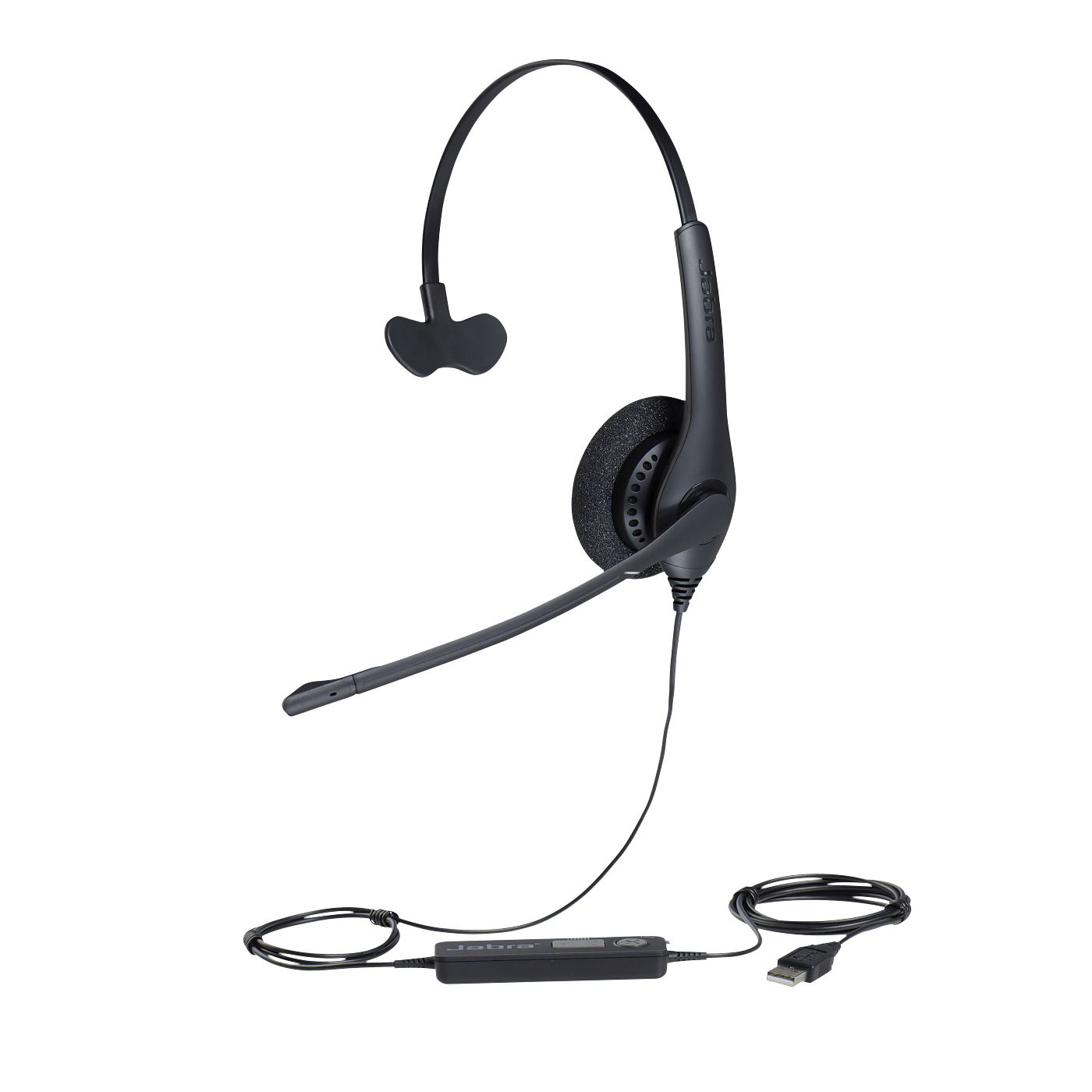 Jabra Biz 1500 Mono USB Căști Prin cablu Bandă de fixare pe cap Birou/Call center Negru