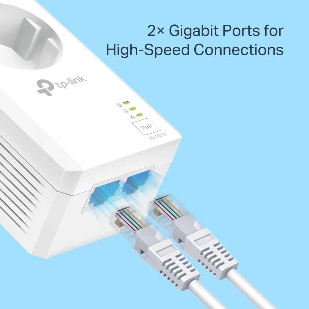 TP-Link TL-PA7027P KIT adaptor rețea alimentare 1000 Mbit/s Ethernet LAN Alb 2 buc._4