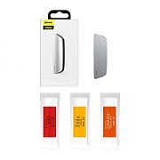 ODORIZANT AUTO Baseus Paddle, montare grila aerisire, pachetul contine 3 arome: colonia x 3 + marin x 2 + gardenie x 1, argintiu  SUXUN-BP0S  - 6953156289864