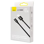 CABLU alimentare si date Baseus Superior SUPERVOOC, Fast Charging Data Cable pt. smartphone, USB la USB Type-C, 65W, 1m, negru  CAYS000901  (timbru verde 0.08 lei) - 6932172612917