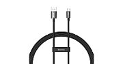 CABLU alimentare si date Baseus Superior SUPERVOOC, Fast Charging Data Cable pt. smartphone, USB la USB Type-C, 65W, 1m, negru  CAYS000901  (timbru verde 0.08 lei) - 6932172612917
