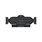 SUPORT AUTO Baseus Stable Gravitational, pt. SmartPhone, fixare grilaj ventilatie, negru  SUWX010001  - 6932172616830