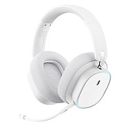 CASTI Baseus AeQur GH02 Gaming, wireless, 2.4GHz, Wireless, and Wired, microfon pe casca, Hi-Res Sound, 40 ore viata baterie, alb  A00050800211-00  (timbru verde 0.18 lei) - 6932172644369