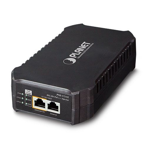 PLANET POE-175-95 separatoare de rețea Negru Power over Ethernet (PoE) Suport