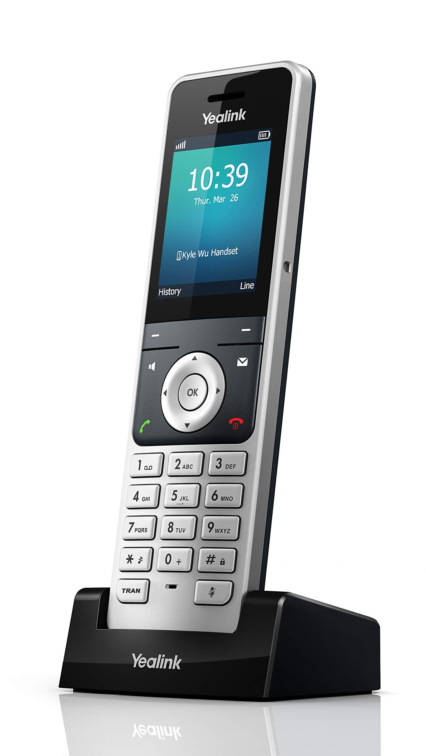 Yealink SIP-W56H Telefon fix fără fir DECT Identificare a apelantului Negru, Argint_1