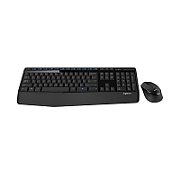 Logitech Desktop MK345 Wireless Comfort [FR] black/noir  für Rechtshänder, Handballenauflage