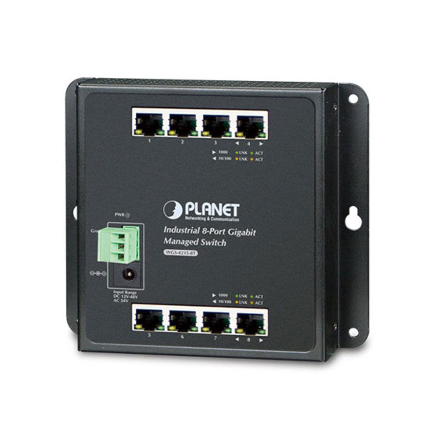 Planet PLANET WGS-4215-8T switch-uri Gestionate Gigabit Ethernet (10/100/1000) Negru