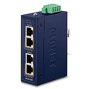 PLANET Industrial 2-port 10/100/1000T Gigabit Ethernet (10/100/1000) Power over Ethernet (PoE) Suport Albastru
