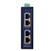 PLANET Industrial 2-port 10/100/1000T Gigabit Ethernet (10/100/1000) Power over Ethernet (PoE) Suport Albastru