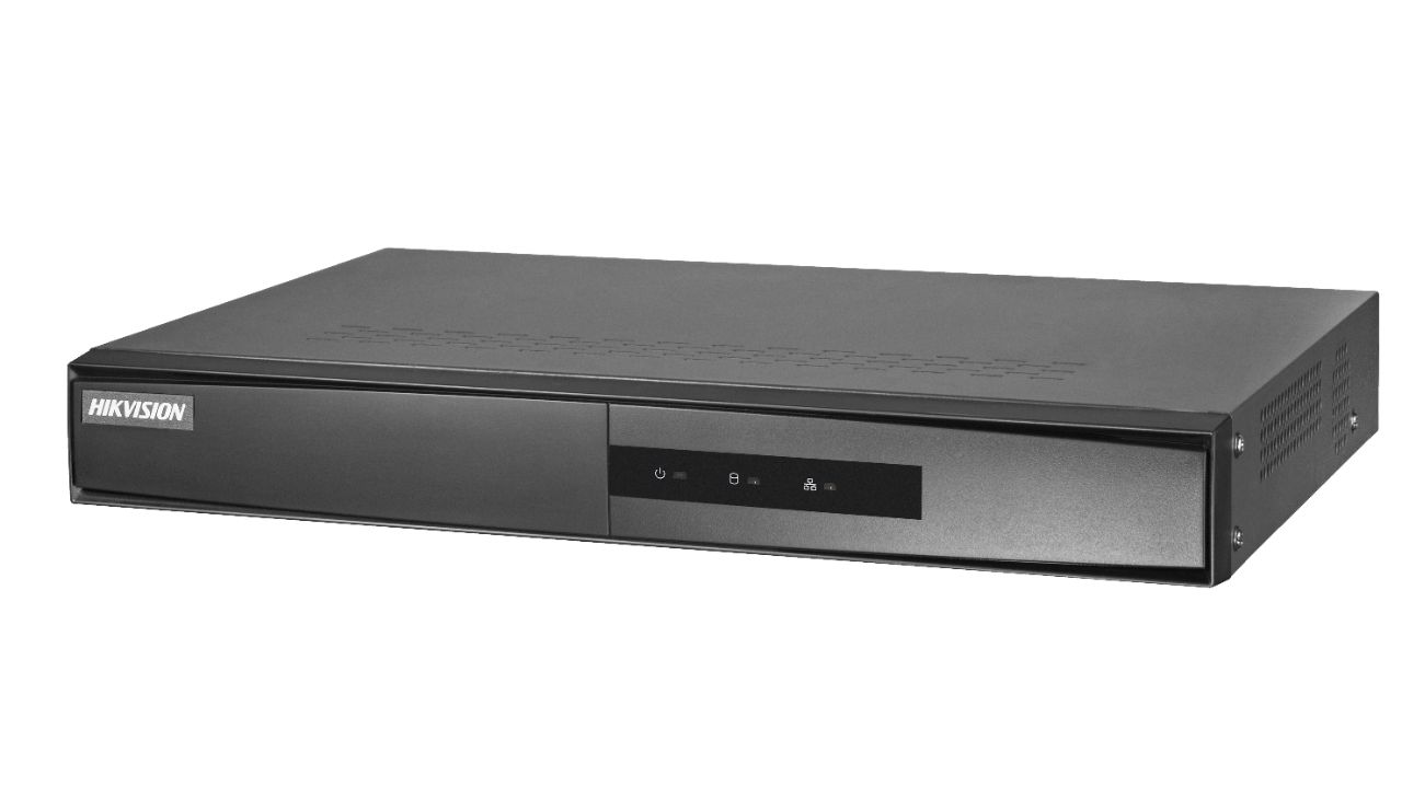 NVR Hikvision 4 canale DS-7104NI-Q1/4P(D), 2-ch@4 MP or 4-ch@1080p, iesiri: HDMI, VGA, 1 SATA max 6TB pe HDD, alimentare: 48 VDC, 1 A, dimensiuni: 200 × 200 × 48 mm, greutate:1kg._1