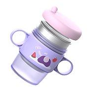 Cana termos cu manere si capac, mov, U-Grow