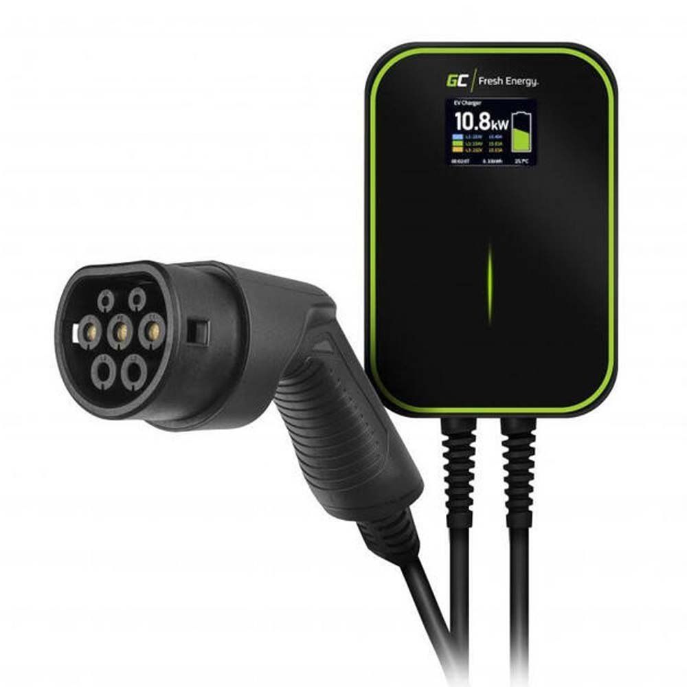 Încarcator Wallbox Green Cell EV PowerBox 22kW cu cablu tip 2 (6m)