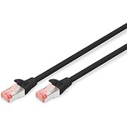 CAT 6 S-FTP patch cord, Cu, LSZH AWG 27/7, length 1 m, color black