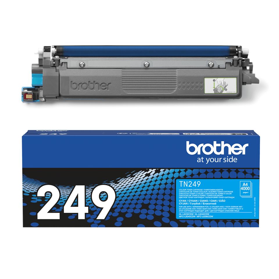 Cartus toner Brother TN249C ,Albastru ,4000 pagini ,Original (TN249C) 