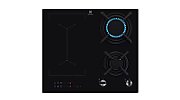 PLITA MIXTA ELECTROLUX KDI641723K, Plita mixta 60 cm 4 zone de gatit (2 zone gaz si 2 zone inductie) Aprindere electrica integrata Control frontal Dispozitiv siguranta Gratare de fonta Timer electronic Booster Functie Punte Oprire automata Blocare de siguranta pentru copii Functie pauza