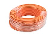 CAT 7 S-FTP installation cable, 1200 MHz Dca (EN 50575), AWG 23/1, 100 m ring, DX, orange