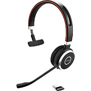 Jabra Evolve 65 UC Mono Căști Prin cablu & Wireless Bandă de fixare pe cap Birou/Call center Micro-USB Bluetooth Negru