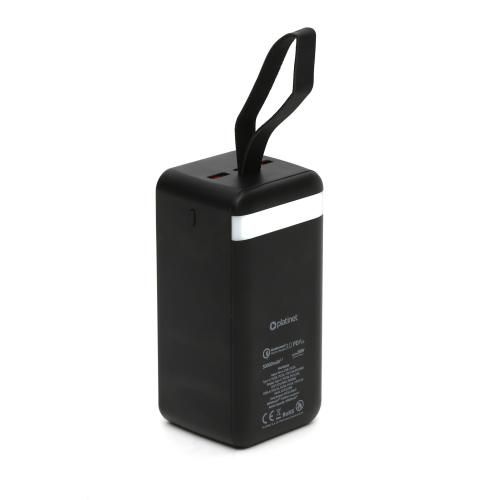 PLATINET POWER BANK 50 000 MAH PD20W QUICK CHARGE BLACK [45872]