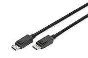 DisplayPort connection cable, DP M/M, 3.0m, w/lock, UHD 8K, Vers. 1.3/1.4, bl