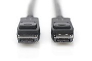 DisplayPort connection cable, DP M/M, 3.0m, w/lock, UHD 8K, Vers. 1.3/1.4, bl