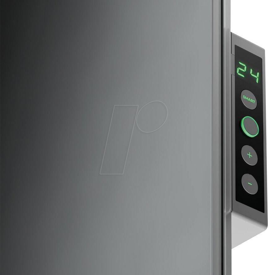 AENO Premium Eco Smart Heater, 700W, Tempered glass, Infrared+convection heating type, LED display, Plug type: Europe (E/F type), GREY