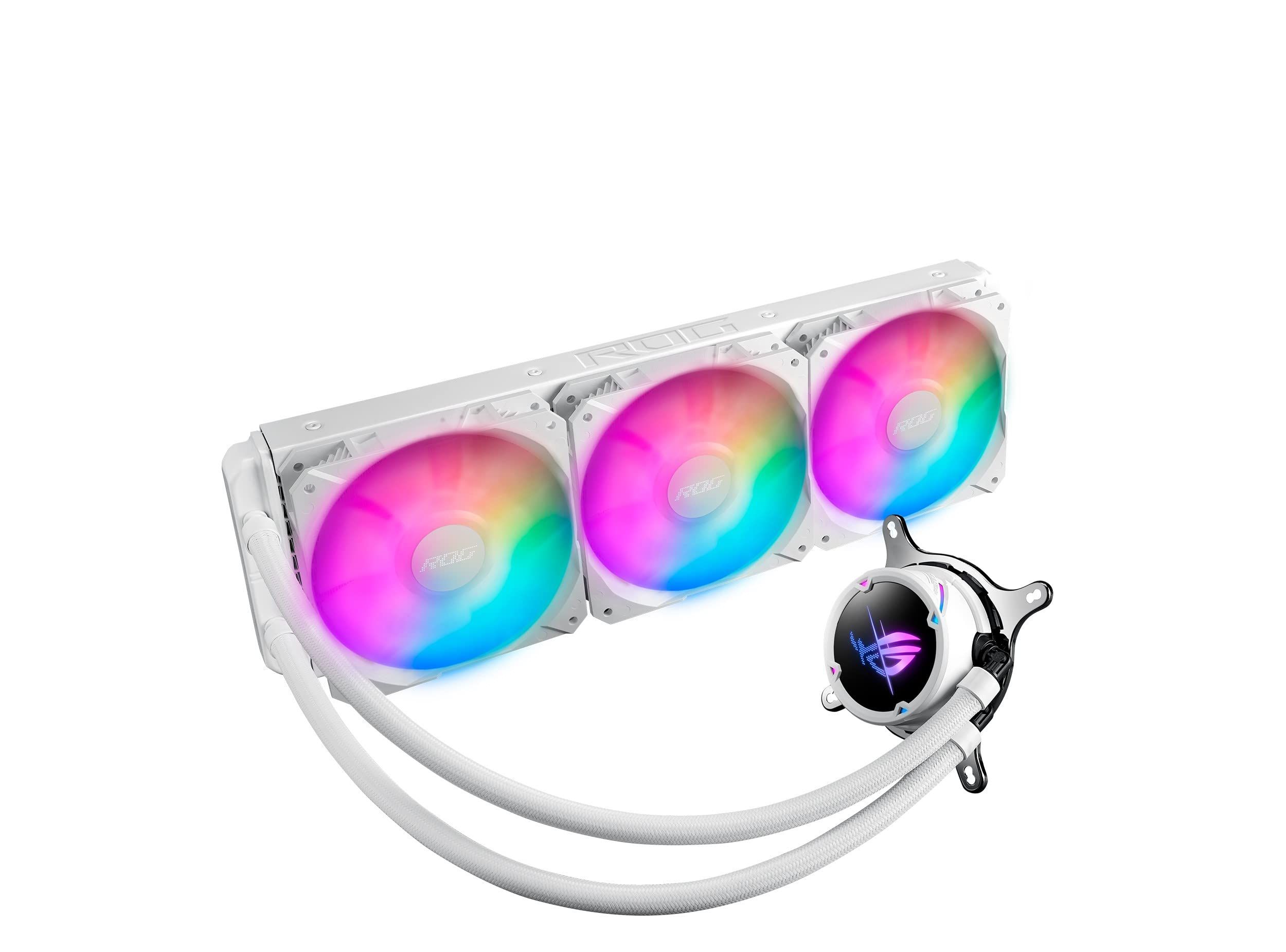 Cooler CPU ASUS ROG Strix LC III 360 ARGB WHITE 3x Fan Slots 120mm, Speed: 800-2200 RPM, 36dB, Intel: LGA 1700, 1200, 115x, AMD: AM5,AM4