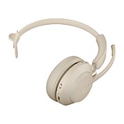 Jabra Evolve2 65, UC Mono Căști Fără fir Bandă de fixare pe cap Birou/Call center USB Tip-A Bluetooth Bej