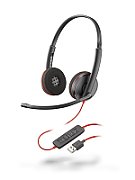 POLY Blackwire 3220 Căști Prin cablu Bandă de fixare pe cap Apeluri/Muzică Negru